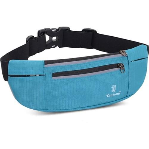 Hidden Waist Bag Sports Phone Mens Belt Bag Ultra-Thin Waterproof Mini Fanny Pack New Hot Women Run Light Waist Pouch