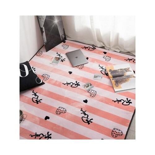 Modern Nordic style pink fresh dreamy floor mat door mat non-slip mat carpet bedroom home decoration