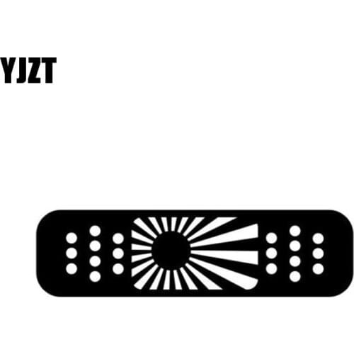 YJZT 15.8*4.3CM Fun BAND AID Cover Dent Scratch Decal Car Sticker Black/Silver Vinyl S8-1434