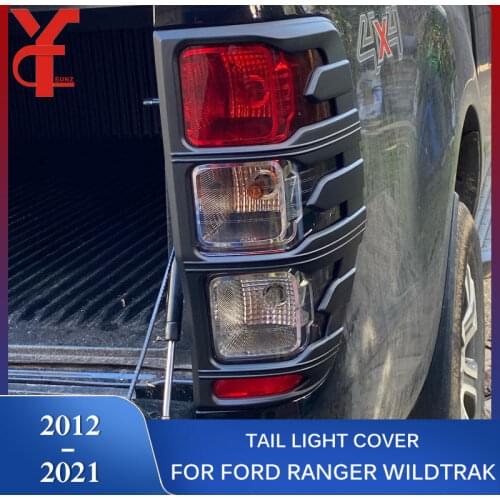 ABS Tail Lights Cover Exterior Accessories For Ford Ranger T6 T7 T8 2012 2013 2014 2015 2016 2017 2018 2019 2020 2021 Wildtrack