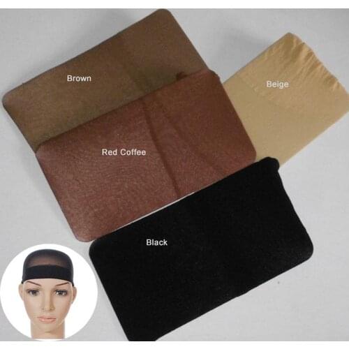 2 Pieces/Pack Wig Cap Hair net For Weave Hairnets Nets Wig Free Wig For Making Wigs Stretch Mesh Size Cap O0C8