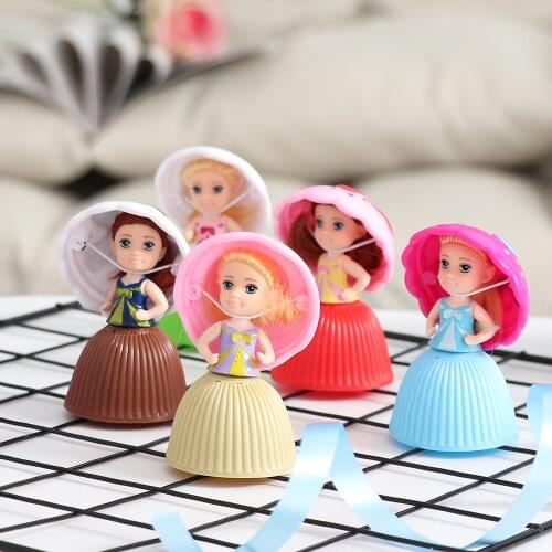 1PC Kids Toys Lovely Cupcake Princess Mini Cartoon Doll Transformed Scented Play House Magic Cute Cake Girls Toys Random Color