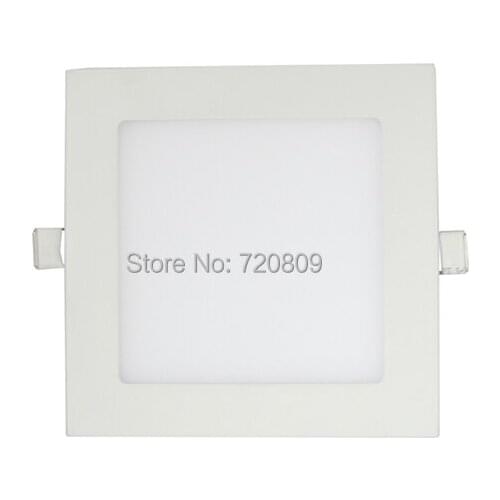 10pcs/lot Free Shipping 9W Square LED Panel Light Ceiling Fixture Light Pure/Warm white New