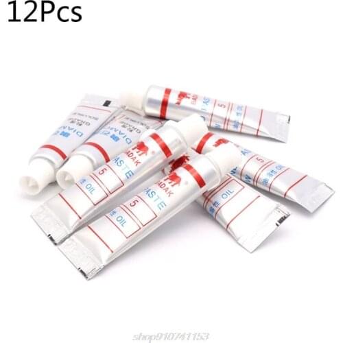 12pcs Diamond Polishing Lapping Paste 320-1000 Grit W40-W0.5 Metal Glass Jewerly Grinding Compound Abrasive D09 20 Dropship