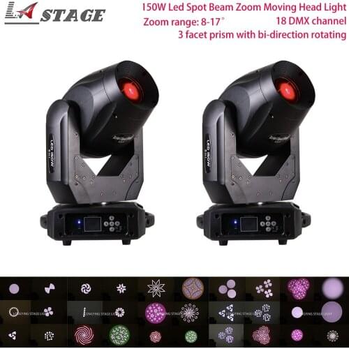 2pcs/lot Nightjar 3in1 150w Moving Head Beam Light 3 Facet Prism For Stage Effect Dj Night Club Wedding Lighting