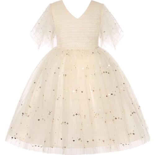 2021 Fashion Costume Prom Dress Mesh Bridesmaid Dresses Formal Dress For Girls Evening Wedding Party Dress Vestidos For 3-10 Age