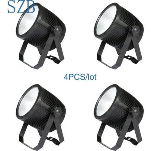 4 PCS SZB 1x60W RGB 3in1 LED COB Mute LED Par Light Par Can Light Good for Disco Bar Club Stage Effect Light/SZB-PL0160