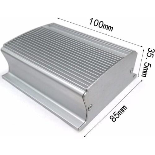 Aluminum enclosure Instrument shell electric project box DIY 85X35.5X100mm panel ear NEW