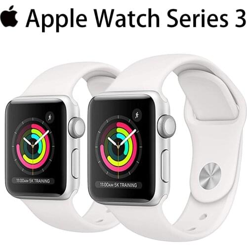 Apple Watch Series 3 Used GPS 38MM/42MM Original 90% New White and Black Aluminum Case Sport Band Smart watch