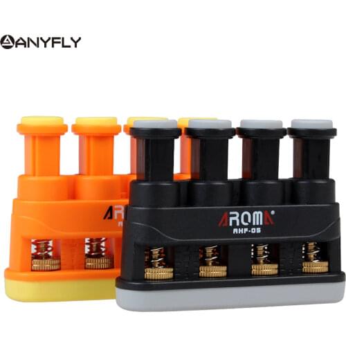 AROMA RHF-05 Guitar Bass Piano Finger Workout Gym Exerciser Medium Tension Hand Grip Trainer Power Gripper