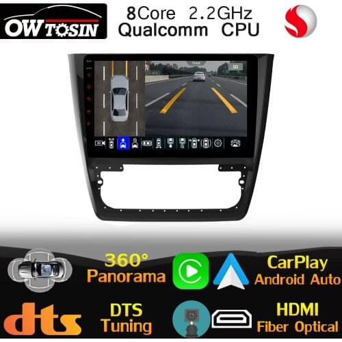Qualcomm CPU Android Car Radio GPS For Skoda Yeti 2009-2017 CarPlay Auto Optical HDMI 4G LTE HIFI DSP DTS Head Unit Stereo WiFi