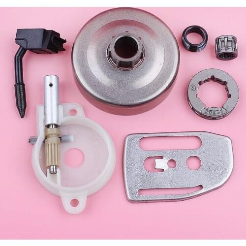 Clutch Drum Sprocket Rim For Husqvarna 36 41 136 137 141 142 Oil Pump Worm Gear Oiler Bar Plate Chainsaw Replace Spare Part