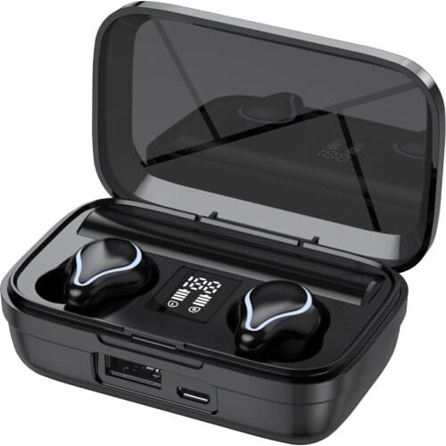 Bluetooth 5.1 Music Wireless Earphone Earbuds LED Display HIFI Sound Lightweight Stereo Sports Binaural Call Noise Cancelling
