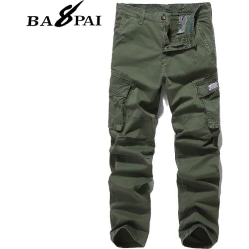 BAPAI Mens Street Hip-hop Style Trousers Oversized Cargo Pants Fashionable k Overalls Outdoor Leisure Slim Pants