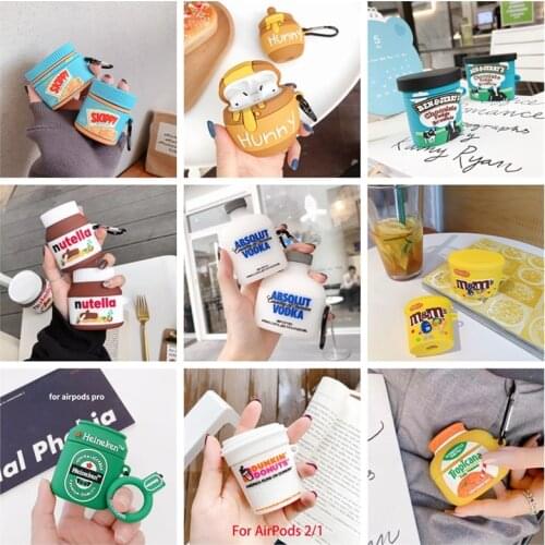 For AirPods 1 2 Pro 3D cute Cartoon earphone case charge box soft silicone Wireless bluetooth earphone protect cover