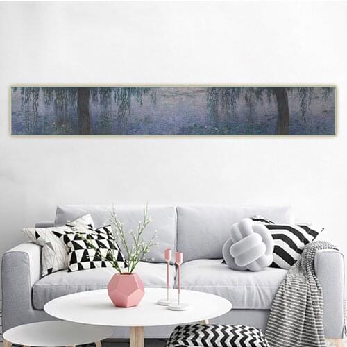 Citon Claude monet《Water-Lilies,1914-1926》Canvas Art Oil Painting Artwork Poster Picture Wall Background Decor Home Decoration