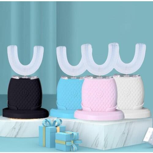 Hot Electric U-Shape Toothbrush Automatic Teeth Brush 360 Degree Cover Teeth Wireless Charging Waterproof Massage Toothbrush