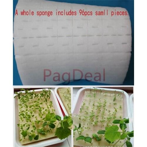 96pcs Cultivation Seedlings Vegetables Plant Nursery Sponges Soilless Hydroponics Sponge Home Garden Supplies