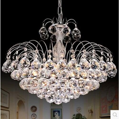 Modern minimalist living room crystal chandeliers Creative bedroom dining room chandeliers Home crystal chandeliers LED lighting