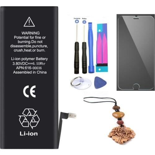 ISUN Phone Battery For iPhone 6S Battery Capacity 1715mAh Battery 0 Cycle Replacement Batteries +Tempered Glass +Repair Tools