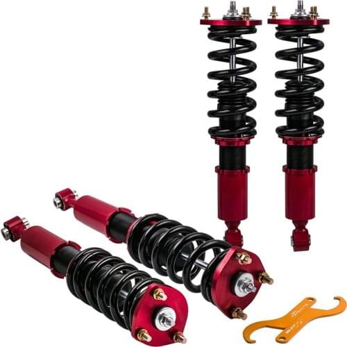 Coilovers for LEXUS IS 300 IS 200 01-05 Coilover Shock Kits Adjust Height Shock Absorbers Suspension Units Top Hat Mount Red