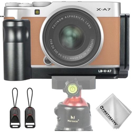 Camera L Plate Bracket Arca Swiss Tripod Head Holder LB Hand Grip for Fujifilm XA7 X-A7
