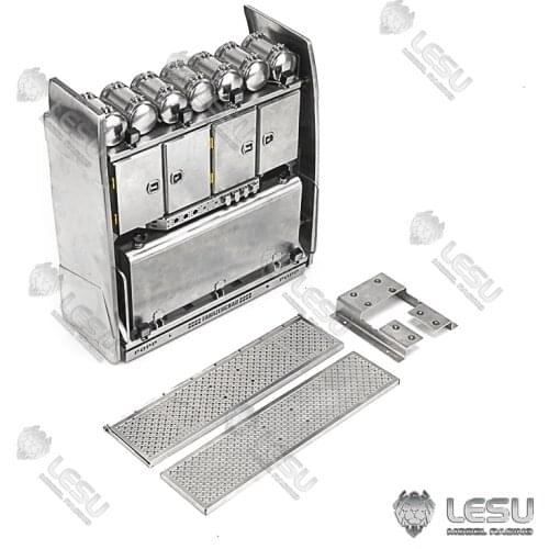 Metal Equipment Rack Big Toolbox for 1/14 Scale RC TAMIYA VOLVO Tractor Truck Model DIY Car