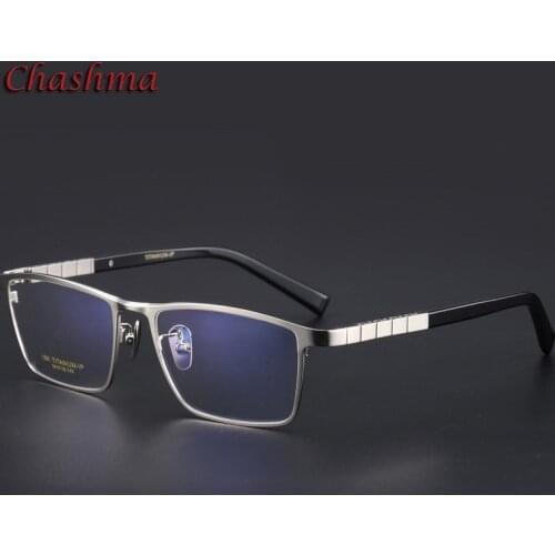 Classic Super Quality Pure Titanium Men Ultra Light Optical Spectacles Gold Frame Full Rim Eyeglasses