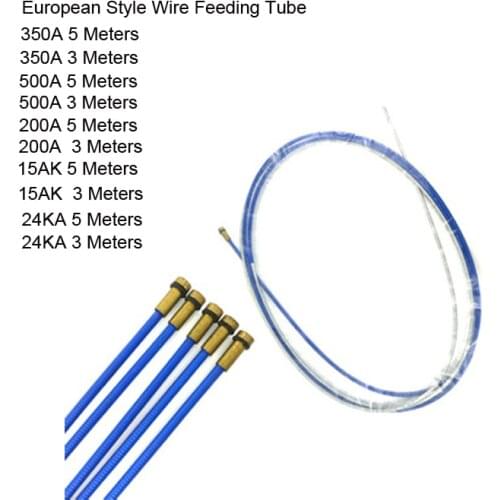 350A 500A 200A 15AK 24KA European CO2 Gas Shielded Welding Torch Accessories Two Welding Machine Guide Wires Spring Tube