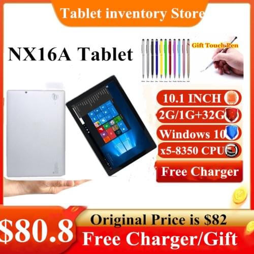 10.1'' NX16A 1GB/2GB/4GB DDR3+32GB Windows 10 Z8350 CPU Dual Camera Bluetooth-Compatible 1280 x 800 IPS 5000mAh Gift Earphone