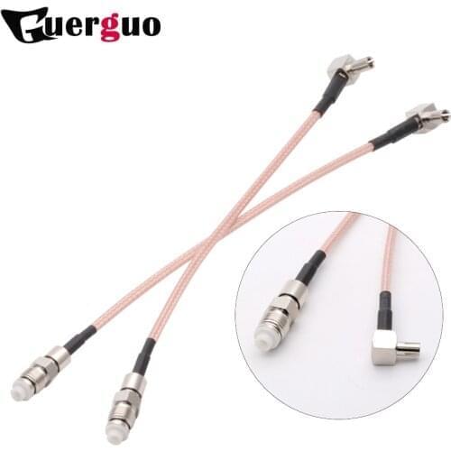 New FME Female Jack Switch TS9 Right Angle pigtail cable RG316 Wholesale 15CM 6" for HUAWEI E156