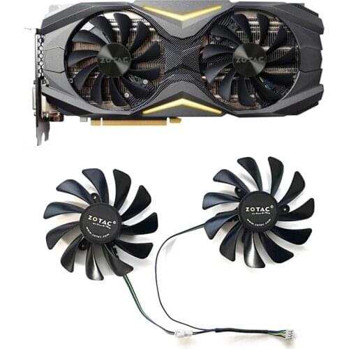 2PCS 95Mm GAA8S2U 42Mm 4Pin Cooler Fan For Zotac GTX 1070 1080 Ti GTX 1070Ti 1080Ti AMP Edition Graphics Card Cooling Fan
