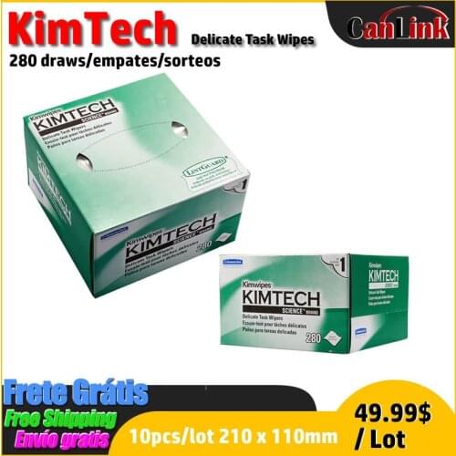 1/10/20pcs lot 210 x 110mm Kimtech Kimwipes Delicate Task Wipes 280 Pieces Per Box For Optical Components Free Shipping