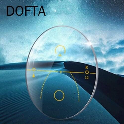 DOFTA 1.56 (ADD +0.1~+3.00) Progressive Multifocal Lenses Prescription Myopia Hyperopia Resistance Short Middle Far Lenses