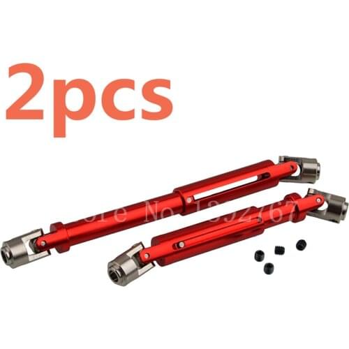 RC Car HSP SCX Axial SCX10 D90 18027 Aluminum Alloy Universal Drive Dogbone 106-140mm For 1/10 Scale Models Rock Crawler 94180