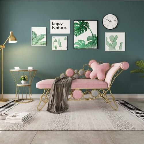 U-BEST Mermaid Luxurious nordic ins style lounge chair metal luxury style living room modern furniture