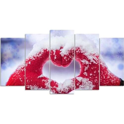 Hand heart & love pattern 5 pcs/set Diamond Embroidery 5D DIY Diamond Painting Mosaic Rhinestone Cross Stitch Decoration