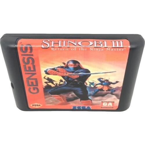 Shinobi Revenge Of The Ninja Master III for 16 bit Game Card Game Cartridge for Sega Mega Drive
