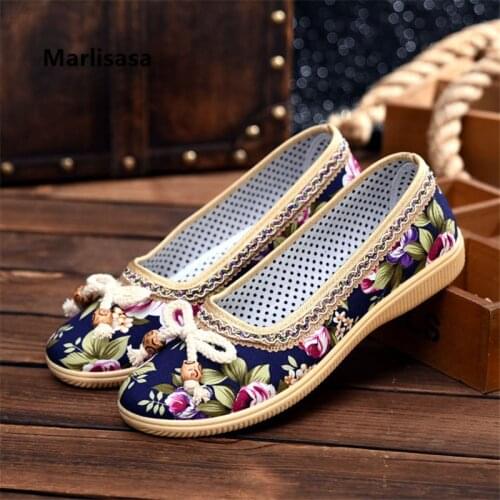 Women Fashion Light Weight Bow Tie Floral Pattern Comfort Loafers Ladies Classic Black Sweet Ballet Dance Shoes Zapatos G5749