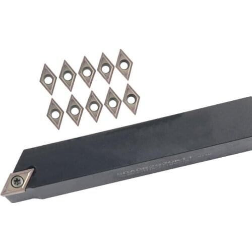 1pc SDACR1212H11 SDACR1616H11 SDACR2525M11 External Turning Tool Holder DCMT11 Carbide Inserts Lathe CNC Cutting Tools Set