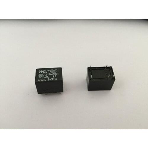 10Pieces/Lot JRC-21F 4100 9V DC 3A 6 Pins Miniature PCB Relay Brand New