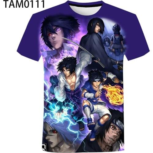 2021 Mens Casual Fashion Round Neck Sports T-Shirt Huoying - Ninja Print Young Student Children Short Sleeve Harajuku Top