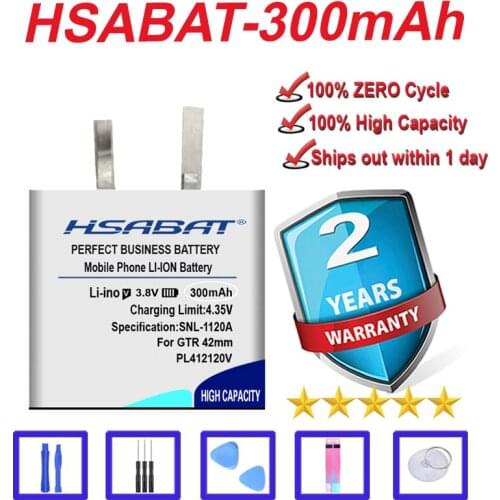 Top Brand 100% New 300mAh PL412120V Battery for AMAZFIT GTR 42mm in stock
