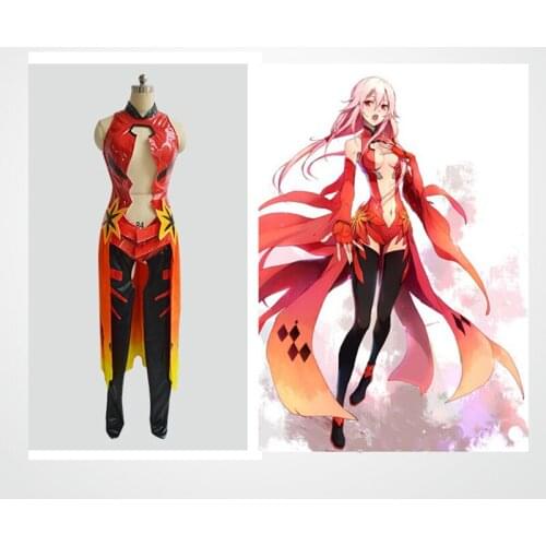 Anime Guilty Crown Cosplay Costumes Inori Yuzuriha Cosplay Costume Combat Uniform Halloween Carnival Party Women Cosplay Costume