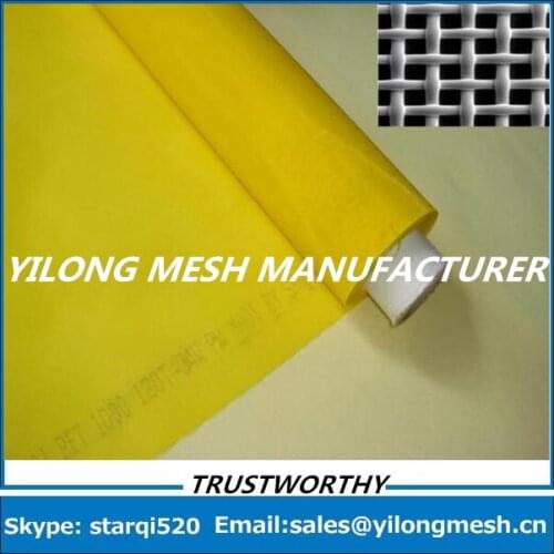 Free Shipping And Fast Delievery!!! 25 Meters 80T(200mesh) -48um-145cm Yellow Polyester Monofilament Silk Screen Printing Mesh