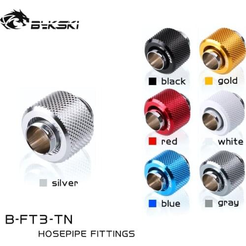 Bykski PC water cooling G1/4" soft tube Fittings for 10x13mm Hose Hand Compress Connector 3/8"ID*1/2"OD B-FT3-Tn