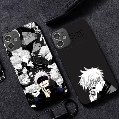 Gojo satoru Jujutsu Kaisen anime Phone Case for iPhone 12 11 mini pro XS MAX XR 8 7 6 6S Plus X 5S SE 2020