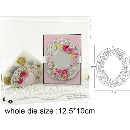 Etched Pierced frame Metal Cutting Dies 2020 new arrival craft Stencil For DIY Scrapbooking Paper/photo Cards Embossing Dies