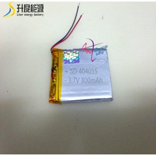 SD404055 Customized lithium iron phosphate battery 404055 800mAh