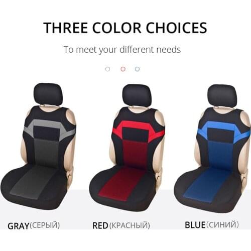 2 Pieces Set Universal Car Seat Covers Mesh Sponge Interior Accessories T Shirt Design Front Car Seat Cover For Car/Truck/Va